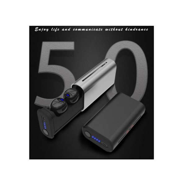 True Wireless In-Ear Hörlurar med Touchfunktion Bluetooth Svart