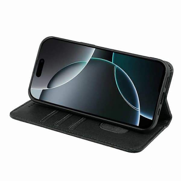 Plånboksfodral för iPhone 16 Pro Max med magnetlås PU-läder Telefonskal
