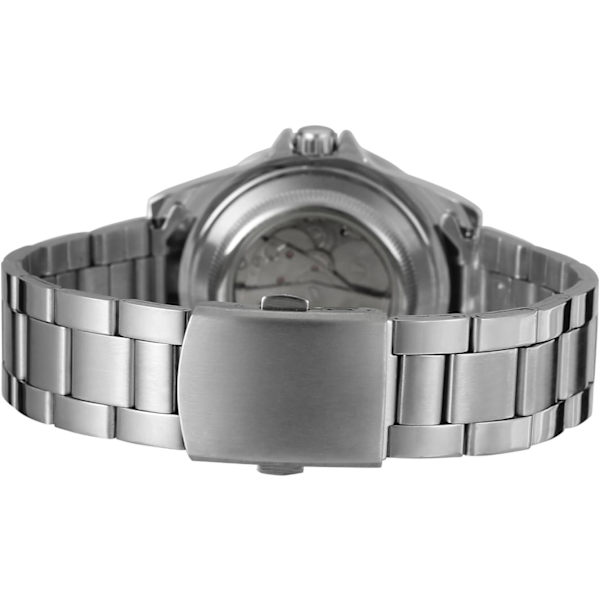 Herrklocka Vintage Automatisk Armbandsur i Rostfritt Stål med Prickar WRG8066M4T3