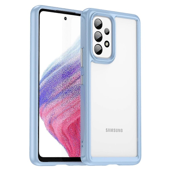 Reptåligt telefonfodral för Samsung Galaxy A53 5G, TPU-ram, skyddande skal med akryl baksida