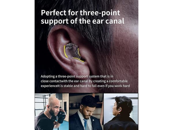 TWS Bluetooth Stereo Brusreducerande Hörlurar Svart