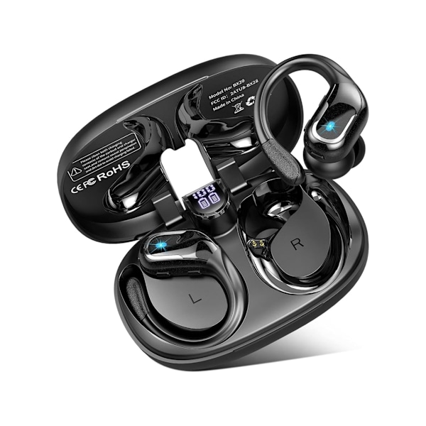Trådlösa Hörlurar Bluetooth 5.4 Brusreducerande Mikrofon Cvc8.0 Vattentäta Stereoheadset IP7 Lång Speltid