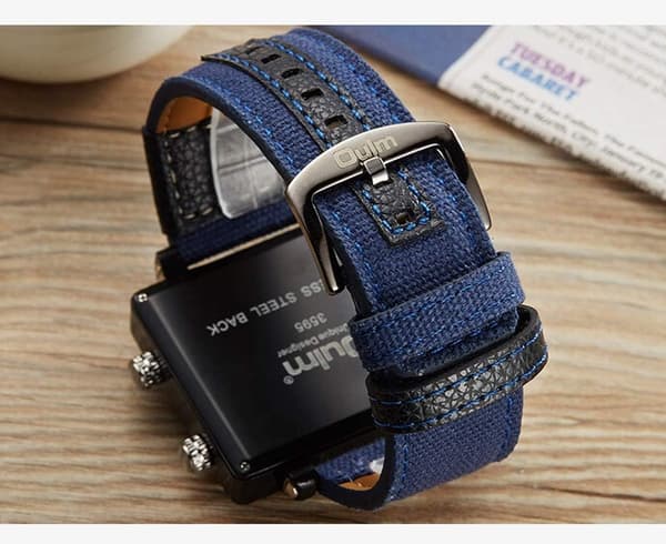 3595 Herrklocka Analog Kaffe Läderarmband 3 Sub-urtavlor