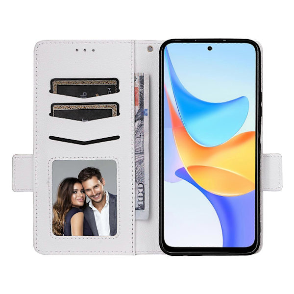 Magnetiskt läderfodral med lycheetextur för Honor X7b 4G/Play 50 Plus 5G/Play 8T 5G