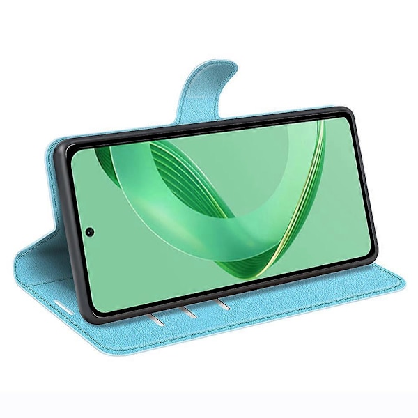 För Huawei nova 11 SE Läderfodral Litchi Textur Ställ Telefon Plånboksfodral