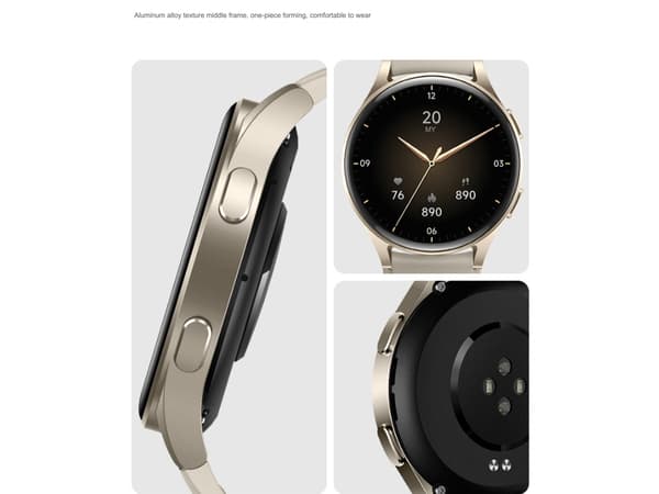 Smartwatch Amoled Bluetooth Opkald Stemmeassistent Multisport Sundhedsovervågning Grå