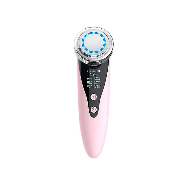4 Lägen Ansiktslyftande Skönhetsinstrument Ansiktsmassageapparat Rosa