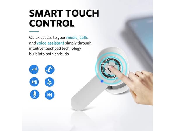 TWS Bluetooth Stereo Hörlurar Utan Uppdateringar Vit