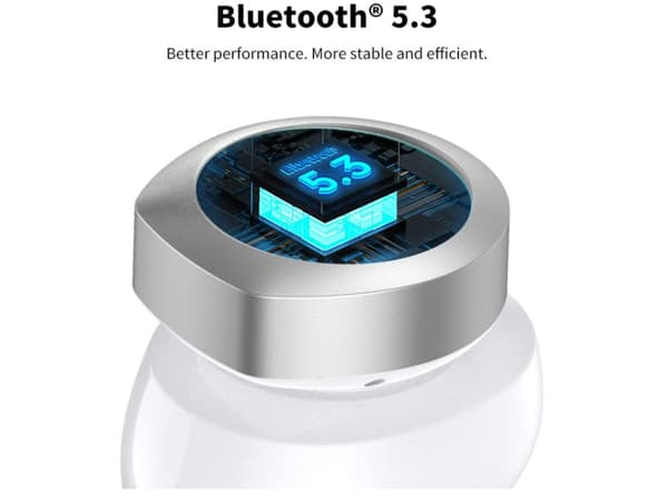 Hörlurar Utan Klockor Uppspelning Röstassistent Kontroll Anpassad Knapp Bluetooth Vit