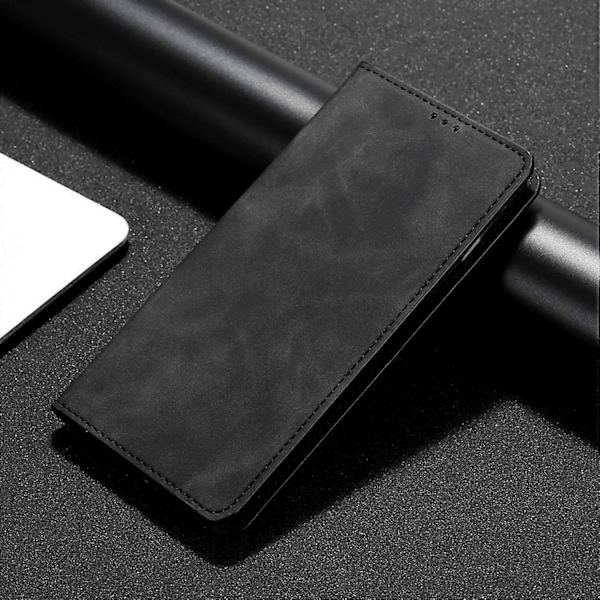 För Huawei P60/P60 Pro PU Läder Korthållare Telefonfodral Hudvänlig Ställ Smartphone Skal