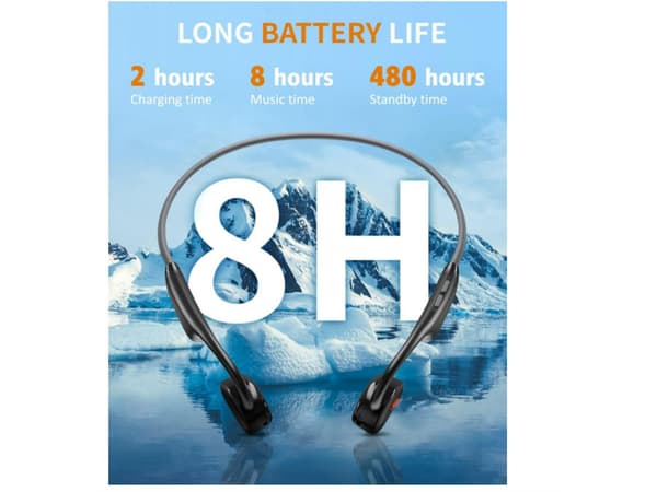 Bluetooth Öppna Örat Hörlurar Svart