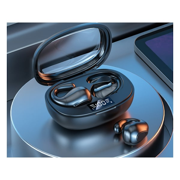 Benledningshörlurar Bluetooth Svarta