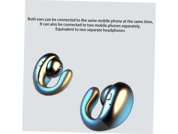 Benledningshörlurar Öppet Öra Stereo Bluetooth Guld