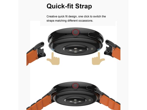 La99 Csmart Watch 1.85 Amoled Tracker-ur med Bluetooth-opkald, rosaguld