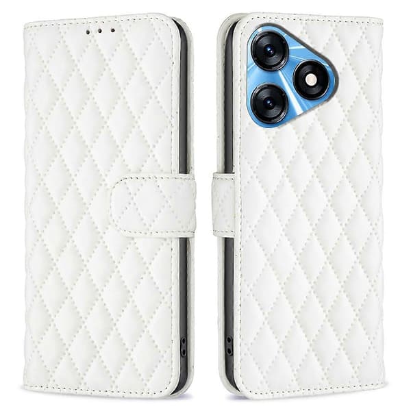 Tryckt läderfodral för Tecno Spark 10 4G, plånboksdesignade telefonfodral