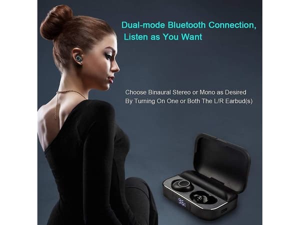 Brusreducerande Bluetooth-hörlurar Svarta