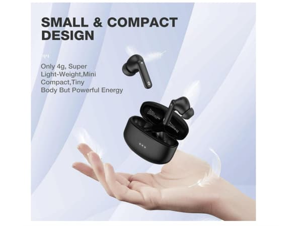 Hörlurar utan uppspelning, Touch Control, Brusreducering, Stereo, Bluetooth, Svart