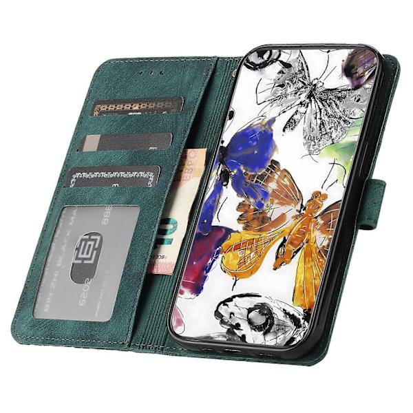 Plånboksfodral för Motorola Edge 40 5G PU Läder Fjärilsdesign Folio Telefonskal