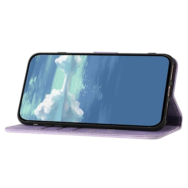För Motorola Edge 50 Fusion 5G Geometriskt Läder Fullt Skydd Fodral Telefonskal