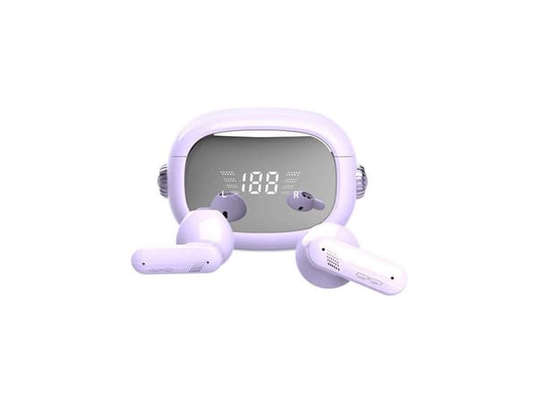 Smarta brusreducerande hörlurar Timmar Bluetooth brusreducering Lila