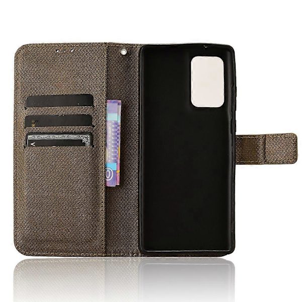 För Motorola Edge 50 Fusion 5G Fodral Flip Plånbok Diamant Textur PU Läder Telefonskal
