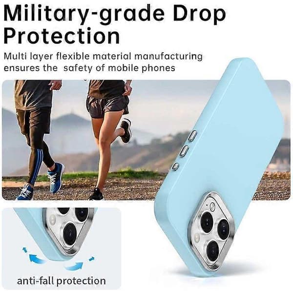 For iPhone 16 Pro Max Deksel TPU+TPE Anti-fall Beskyttelse Telefondeksel