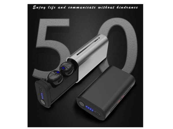True In-Ear Hörlurar med Integrerad Touchfunktion Bluetooth Grå