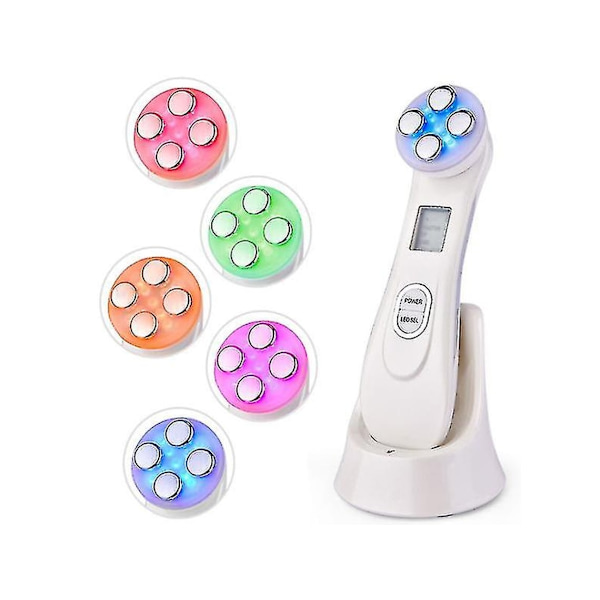 Ansiktsmassageapparat Anti-Aging Rynkor Uppstramande Maskin Vit YEMAESRE
