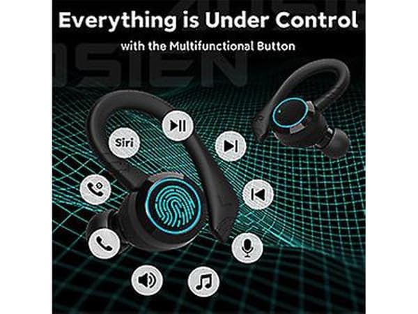 Svarta Bluetooth In-Ear Hörlurar