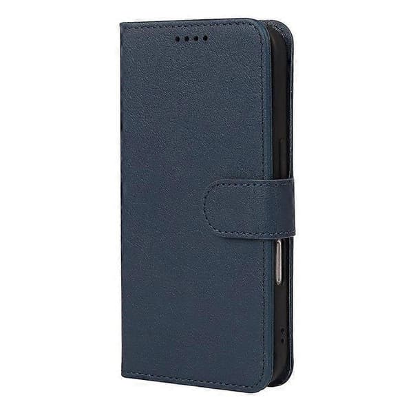Läderfodral med plånboksställ och magnetisk stängning för iPhone 16 Pro Max