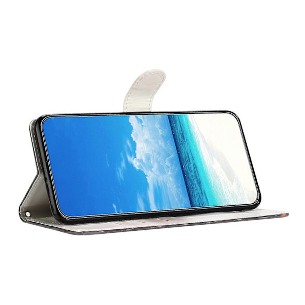 3D-mönstertryckt läderfodral skyddsskal för Oppo A57 4G/A57 (2022) 5G/A77 5G