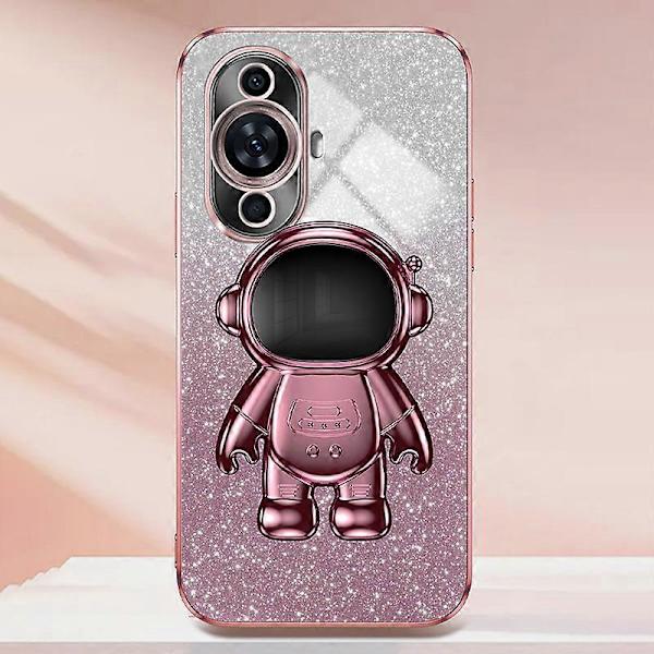 Skal för Huawei nova 11, Astronaut Kickstand Elektroplätering PC+TPU