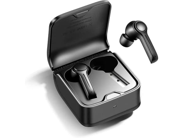 Touchkontroll Brusreducering Speltid Bluetooth Vattentät Svart