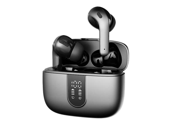 In-Ear Tyg Bluetooth Stereo Hörlurar Grå