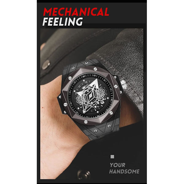 Herrklocka Casual Sportklocka för män Analog Kvarts Klockor för Man 3 Bar Vattentät Lysande Armbandsur