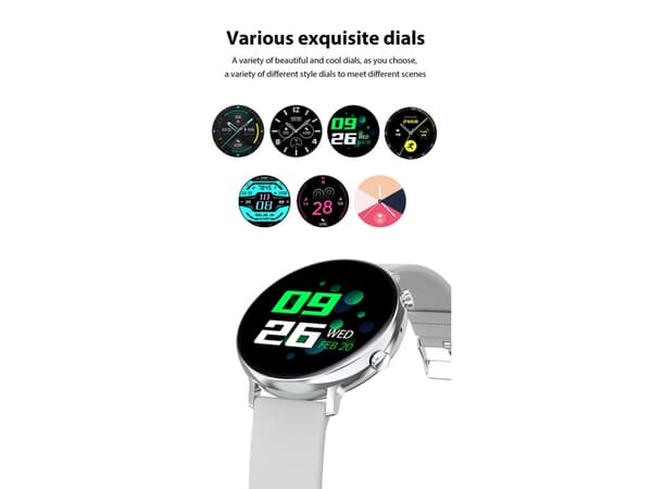 Smartwatches til kvinder, smart opkald, pulsmåling, sundhed for kvinder til Android Ios
