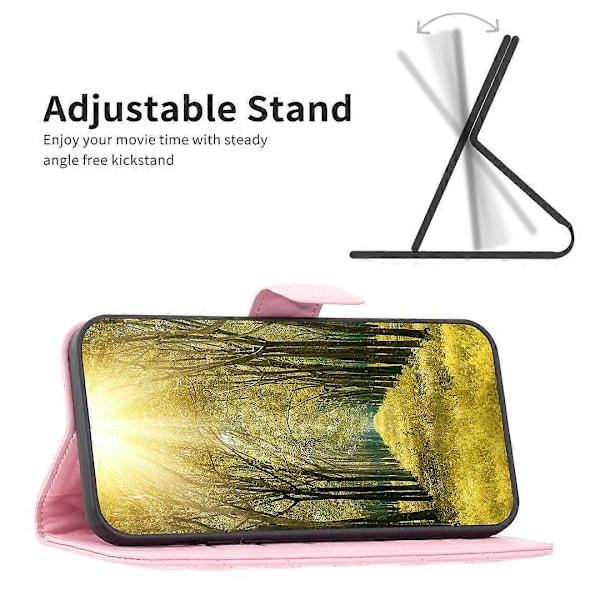 Stöttåligt Flip PU Läder Telefonfodral för TCL 305/306/30 SE/30E Plånboksdesign