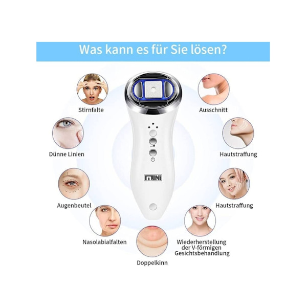 Mini Hifu Rf Ultraljud Rynkreducerande Maskin Vit YEMAESRE