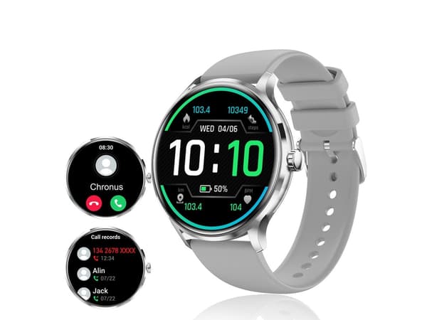 Älykello Qs80 1 39 Tuumaa Bluetooth 5.2 Tft Täysi Kosketus Ip67 Iphone Android Harmaa