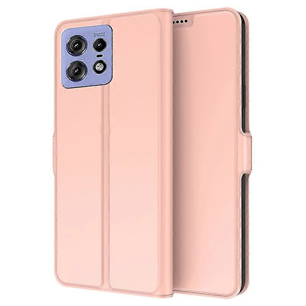 För Motorola Edge 50 Pro 5G Fodral Korthållare Läder+TPU Ställ Telefonskydd