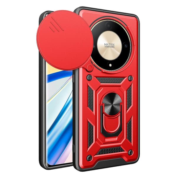 TPU+PC Skjutbart linsskyddsfodral för Honor X9b 5G/Magic6 Lite 5G