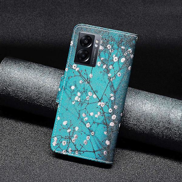 Mönstertryck Läderserie-1 för Oppo A57 (2022) 5G PU Läder Plånboksfodral Telefonfodral Ställ Skyddande Skal