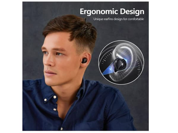 Playtime Djup Bas Brusreducering Bluetooth Vattentäta Hörlurar Svart