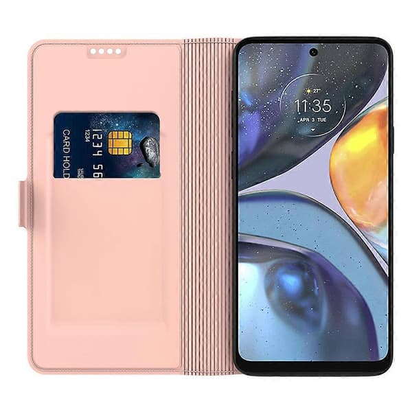För Motorola Edge 40 Neo 5G Skal TPU Läder Telefonskal med Innerfoder