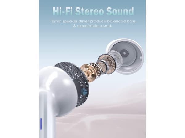 Chrons Hörlurar Timmar Uppspelning Laddning Bluetooth Rosa