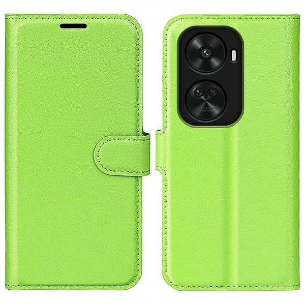 För Huawei nova 11 SE Läderfodral Litchi Textur Ställ Telefon Plånboksfodral