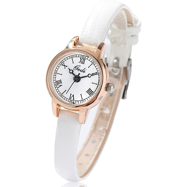 Eleganta Klockor för Kvinnor Ultratunn Retro Damklocka Lätt Lyx Enkel Stil Kvarts Vattentät Damarmbandsur