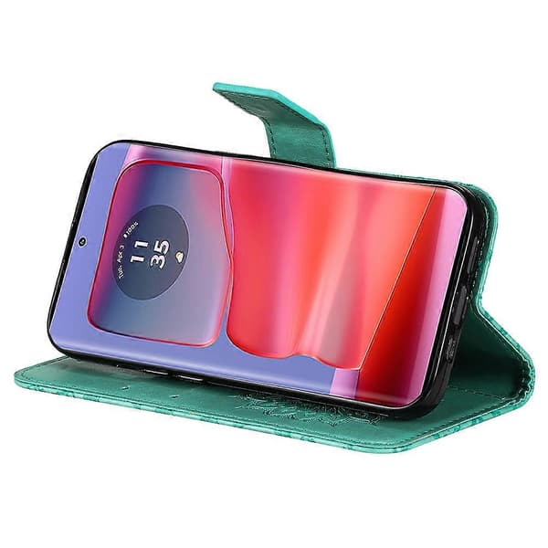 Läderfodral med plånboksställ för Motorola Edge 50 Pro 5G