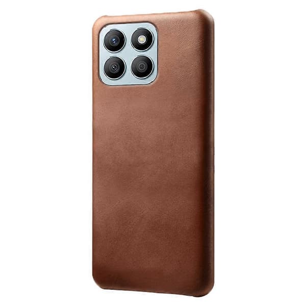 Honor X8b 4G Mobilskal Kalvskinnsstruktur PU Läder Hårt PC Baksida