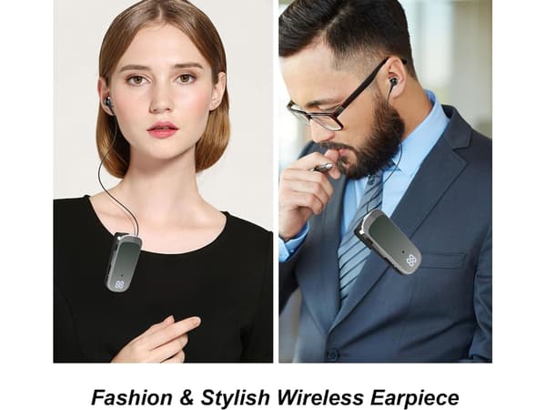 Clip-on Stereo Bluetooth-hörlurar med brusreducering, grön